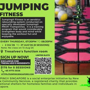 Jumping® Fitness @Tresalveo on Thursdays [Exclusive for Residents of Tresalveo]